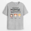 T-shirt Cette Maman Mamie Appartient à Prénoms D'enfants Personnalisé -Cadeau Plus 0989AFR2 Cadeau Personnalise T shirt Mamie Maman