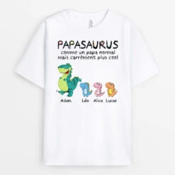 T-shirt Définition Papasaurus Papisaurus Personnalisé -Cadeau Plus 1012AFR1 Cadeau Personnalise T shirt Saurus Papa Papy