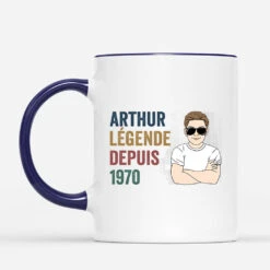 Mug Homme Cool Légende Depuis Personnalisé 5 Mug Homme Cool Légende Depuis Personnalisé -Cadeau Plus 1040MFR2 Cadeau Personnalise Mug legende Papa Papi