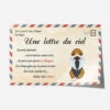 Poster Une Lettre Du Ciel Chien Personnalisé -Cadeau Plus 1042SFR1 Cadeau Personnalise Poster Lettre Du Ciel Amoureux des chiens