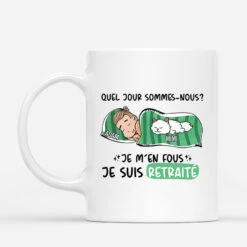 Mug Quel Jour Sommes-Nous ? Personnalisé