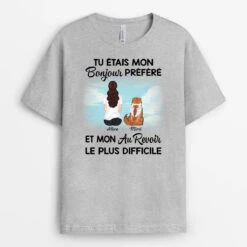 Mon Bonjour Préféré Et Mon Au Revoir Le Plus Difficile Version Chat - T-shirt Personnalisé Avec Chat