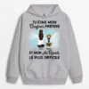 Sweat à Capuche Mon Bonjour Préféré Et Mon Au Revoir Le Plus Difficile Maman Chien Personnalisé -Cadeau Plus 1052HFR1 Cadeau Personnalise SweataCapuche Bonjour Au Revoir Amoureux des chiens