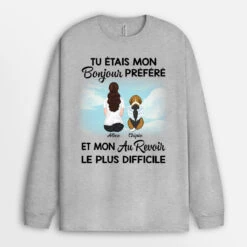 Manches Longues Mon Bonjour Préféré Et Mon Au Revoir Le Plus Difficile Maman Chien Personnalisé