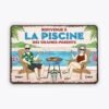 Plaque Bienvenue Piscine Grands-parents Personnalisée -Cadeau Plus 1079EFR1 Cadeau Personnalise Plaque Piscine Mamie Papi