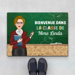 Bienvenue Dans Ma Classe - Tapis Personnalisé - Cadeau Personnalisé Pour Maitresse