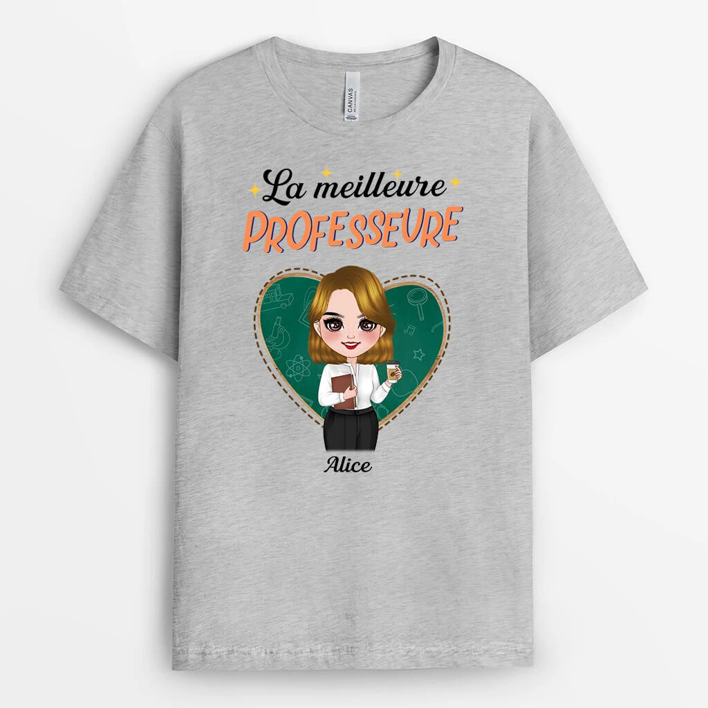 Meilleur Professeur De Tous Les Temps - T-shirt Personnalisé - Cadeau Merci Maitresse 3 Meilleur Professeur De Tous Les Temps - T-shirt Personnalisé - Cadeau Merci Maitresse