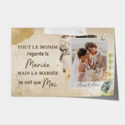 Poster Tout Le Monde Regarde La Mariée Personnalisé
