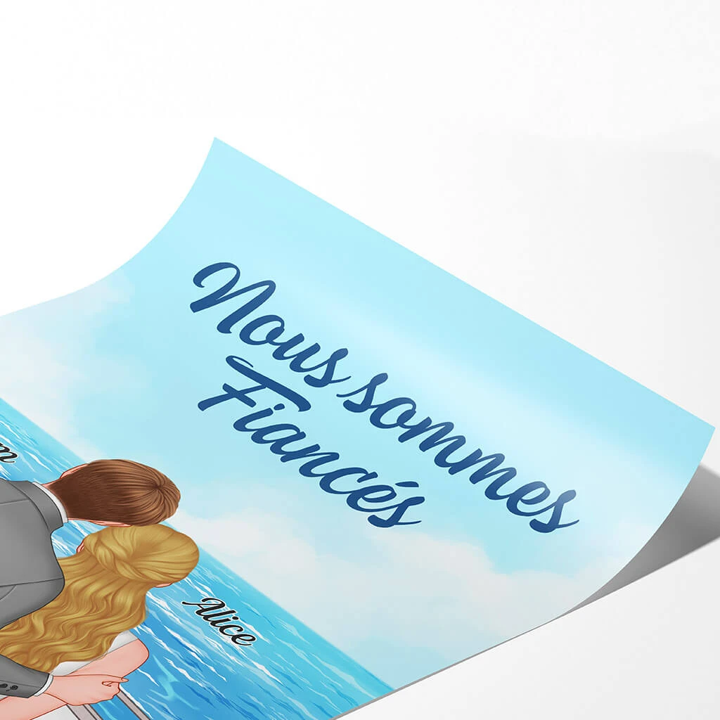 Poster Nous Sommes Fiancés Personnalisé 4 Poster Nous Sommes Fiancés Personnalisé – Image 2