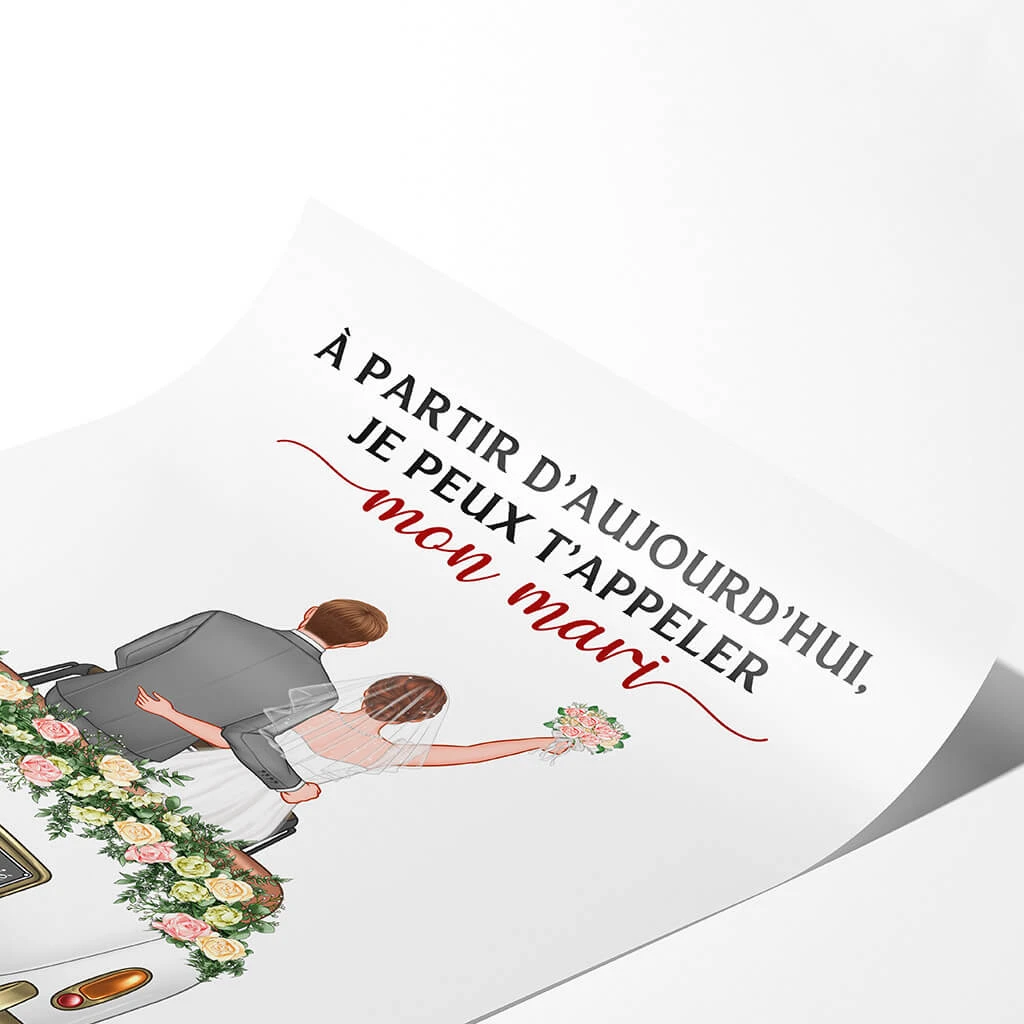 Poster Je Peux T'appeler Mon Mari Personnalisé 4 Poster Je Peux T'appeler Mon Mari Personnalisé – Image 2