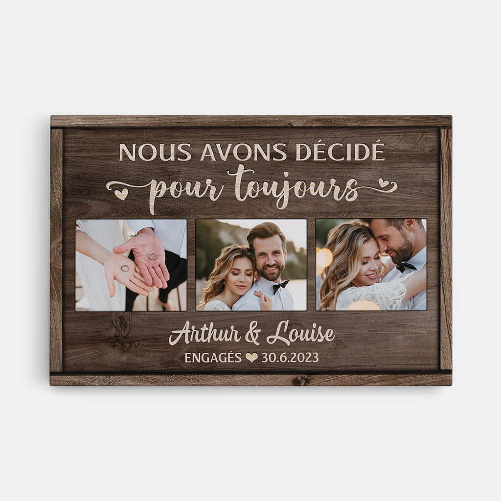 Toile Nous Avons Décidé Pour Toujours Personnalisée 3 Toile Nous Avons Décidé Pour Toujours Personnalisée