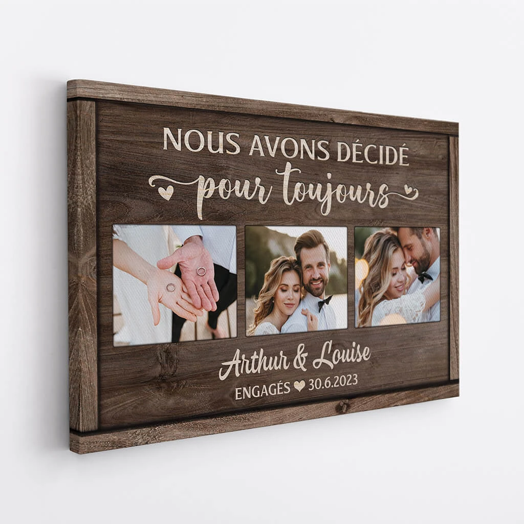 Toile Nous Avons Décidé Pour Toujours Personnalisée 4 Toile Nous Avons Décidé Pour Toujours Personnalisée – Image 2