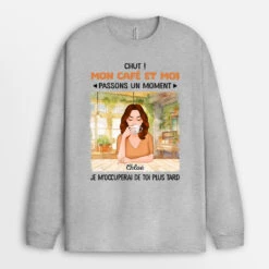 Manches Longues Mon Café Et Moi Personnalisé