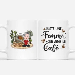 Mug Juste Une Fille Qui Aime Le Café Personnalisé