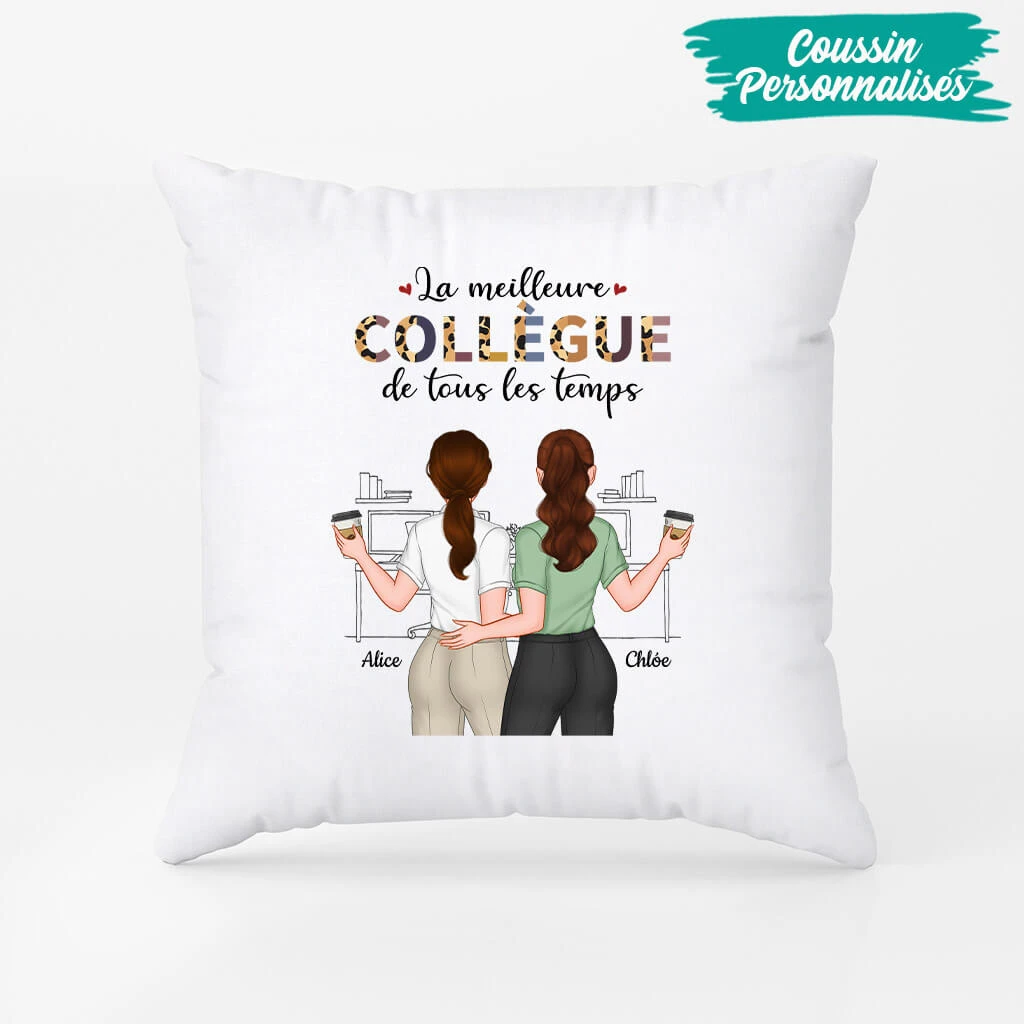Coussin Les Meilleurs Collègues De Tous Les Temps Personnalisé 4 Coussin Les Meilleurs Collègues De Tous Les Temps Personnalisé – Image 2