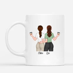 Mug Personnalisé Collègue Amie - La Joie Et Les Rires -Cadeau Plus 1125MFR2 Cadeau Personnalise Mug Hasard Joie Rires Amies Collegues