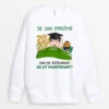 Sweatshirt Puis-Je Retourner Au Lit Personnalisé -Cadeau Plus 1134WFR1 Cadeau Personnalise Sweat shirt Diplome Au Lit Diplomes