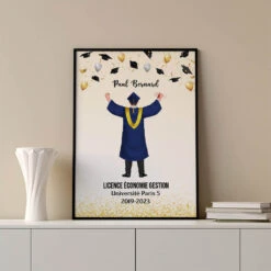 Poster Votre Diplôme Personnalisé -Cadeau Plus 1142SFR3 Cadeau Personnalise Poster Diplome Diplome