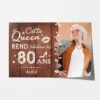Poster Cette Queen Rend Fabuleux Les 80 Ans Personnalisé -Cadeau Plus 1165SFR1 Cadeau Personnalise Poster Queen Fabuleux 80 Ans Mamie