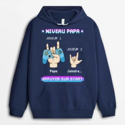 Sweat à Capuche Niveau Papa Personnalisé