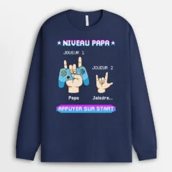 Manches Longues Niveau Papa Personnalisé