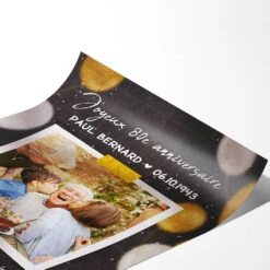 Poster Joyeux Anniversaire Derrière Toi Devant Toi Autour De Toi En Toi Personnalisé -Cadeau Plus 1167SFR2 Cadeau Personnalise Poster Anniversaire Grands Parents