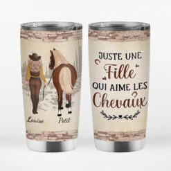 Mug Isotherme Juste Une Fille Qui Aime Les Chevaux Personnalisé