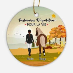 Ornement Partenaires D'équitation Pour La Vie Personnalisé