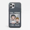 Coque Iphone 14 Tel Père Tel Fils Personnalisée -Cadeau Plus 1191FFR Cadeau Personnalise Coque Telephone Pere Fils Papa