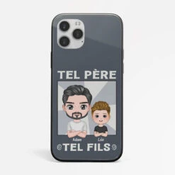 Coque Iphone 13 Tel Père Tel Fils Personnalisée