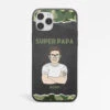 Coque De Téléphone Super Papa Personnalisée -Cadeau Plus 1192FR2 Cadeau Personnalise Coque Telephone Super Papa