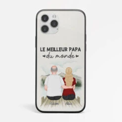 Coque Iphone 14 Le Meilleur Papa Du Monde Personnalisée