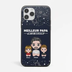 Coque Iphone 14 Meilleur Papa De La Galaxie Personnalisée