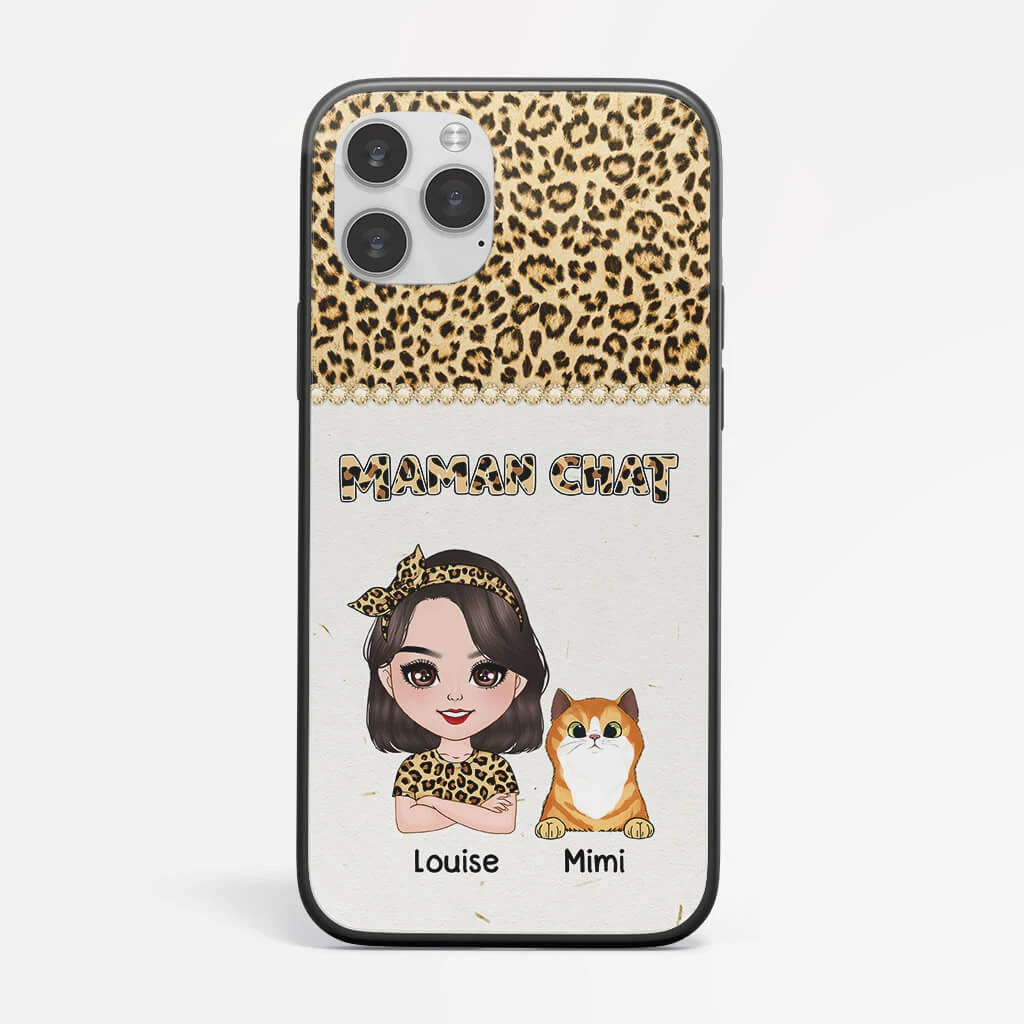 Coque Iphone 11 Maman Chat Personnalisée 4 Coque Iphone 11 Maman Chat Personnalisée – Image 2