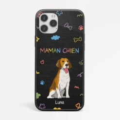 Coque Iphone 12 Maman Chien/Papa Chien Personnalisée
