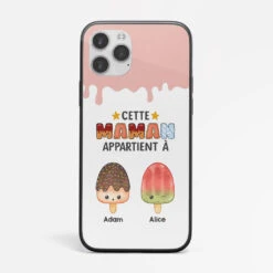 Coque Iphone 11 Cette Maman Appartient À Glaces Personnalisée
