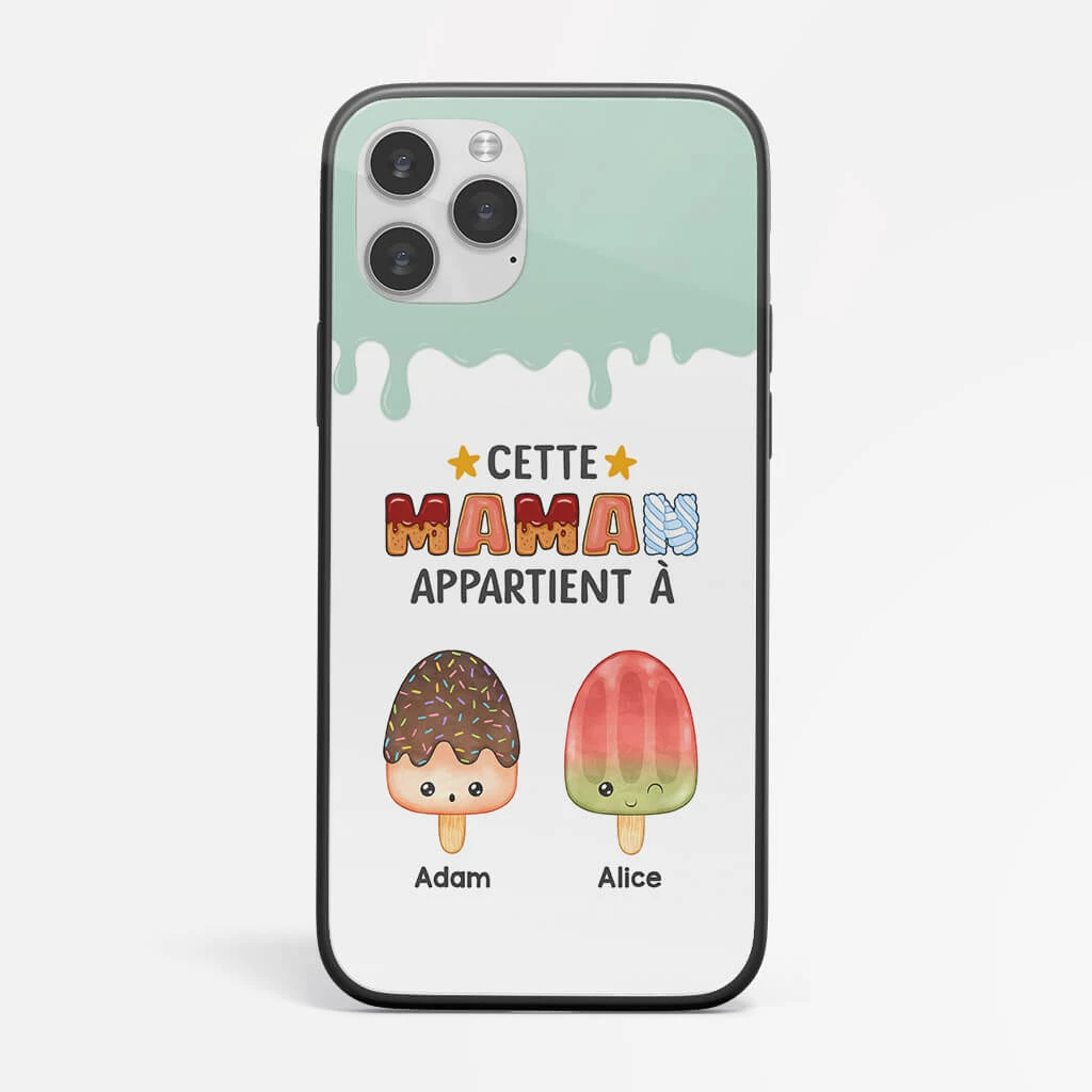Coque Iphone 13 Cette Maman Appartient À Glaces Personnalisée 4 Coque Iphone 13 Cette Maman Appartient À Glaces Personnalisée – Image 2