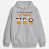 Sweat à Capuche Les Petites Citrouilles De Mamie Personnalisé -Cadeau Plus 1213HFR2 Cadeau Personnalise Sweat a Capuche Citrouilles Mamie Grand mere