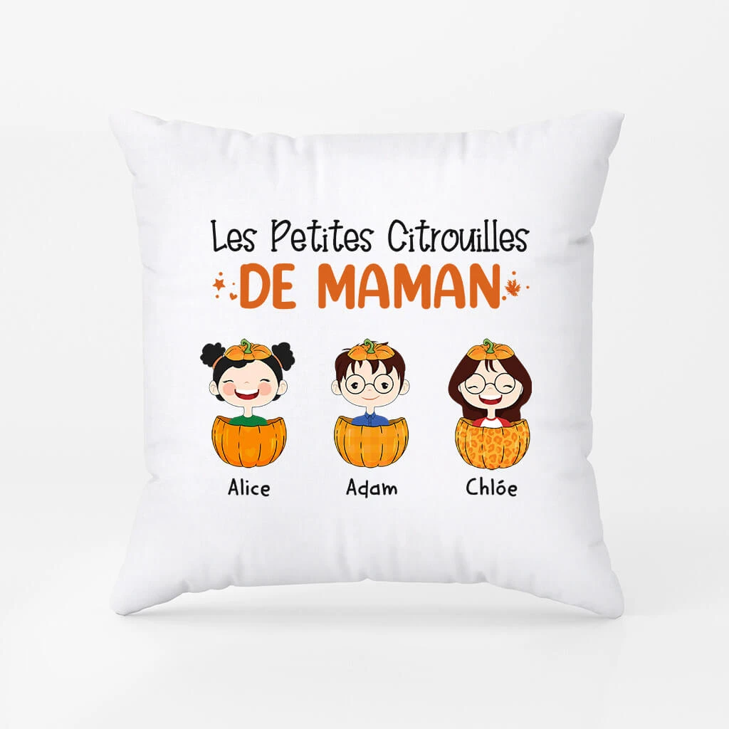 Coussin Les Petites Citrouilles De Mamie Personnalisé 4 Coussin Les Petites Citrouilles De Mamie Personnalisé – Image 2