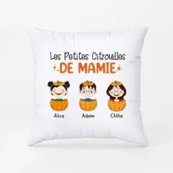 Coussin Les Petites Citrouilles De Mamie Personnalisé