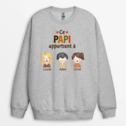Sweatshirt Ce Papy/Papa Appartient À Personnalisé