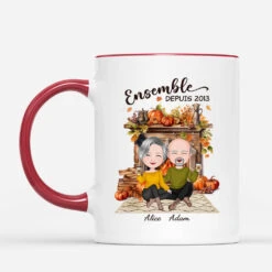 Ensemble Depuis Automne - Mug Couple Personnalisé -Cadeau Plus 1220MFR2 Cadeau Personnalise Mug Ensemble Couple Amoureux