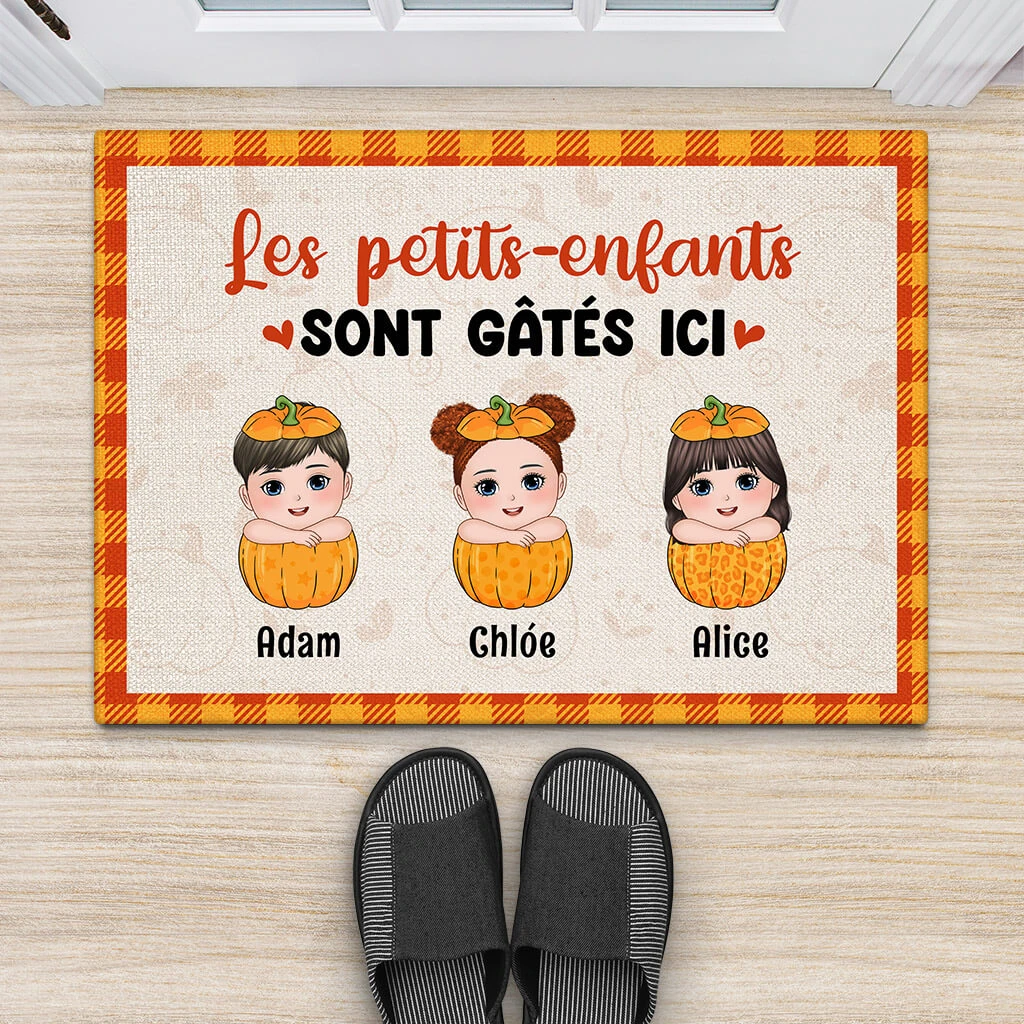 Paillasson Les Petits Enfants Sont Gâtés Ici Personnalisé 4 Paillasson Les Petits Enfants Sont Gâtés Ici Personnalisé – Image 2
