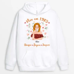 Sweat à Capuche Né En 1993 Personnalisé -Cadeau Plus 1232HFR3 sweat a capuche ne en 1993 personnalise
