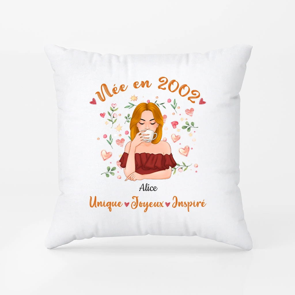 Coussin Né En 1983 Personnalisé 5 Coussin Né En 1983 Personnalisé – Image 3