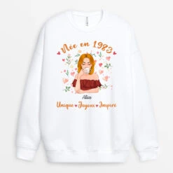 Sweatshirt Né En 1983 Personnalisé