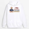 Sweat à Capuche 70 Officiellement Un Vieil Homme Grincheux Personnalisé -Cadeau Plus 1239HFR1 sweat a capuche 70 officiellement un vieil homme grincheux personnalise
