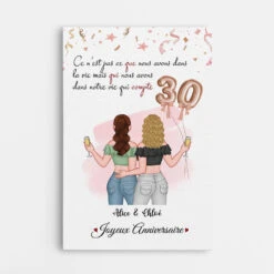 Toile C'est Qui Nous Avons Dans La Vie Qui Compte Anniversaire De 30 Ans Personnalisée