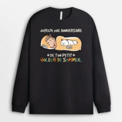 Manches Longues Joyeux 50e Anniversaire Petit Voleur De Sommeil Personnalisé