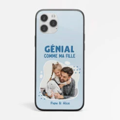 Coque De Téléphone IPhone 12 Vintage Génial Comme Ma Fille/Mon Fils/Mes Enfants Personnaliséee